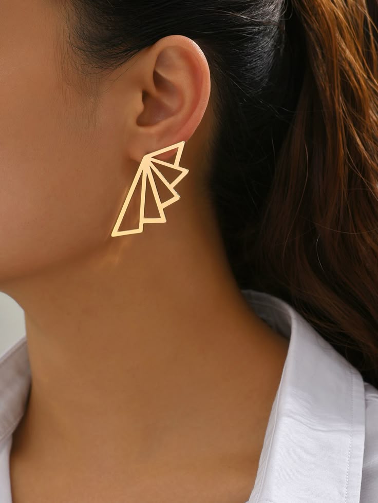 Geometric Statement Earring