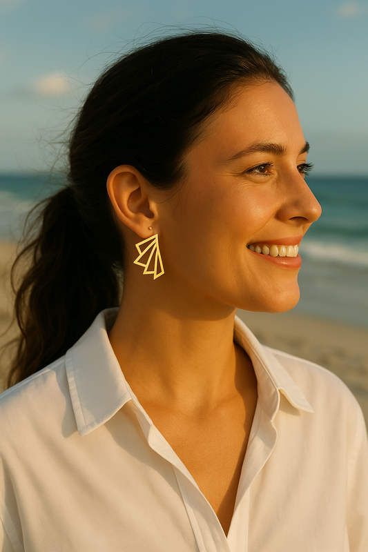 Geometric Statement Earring